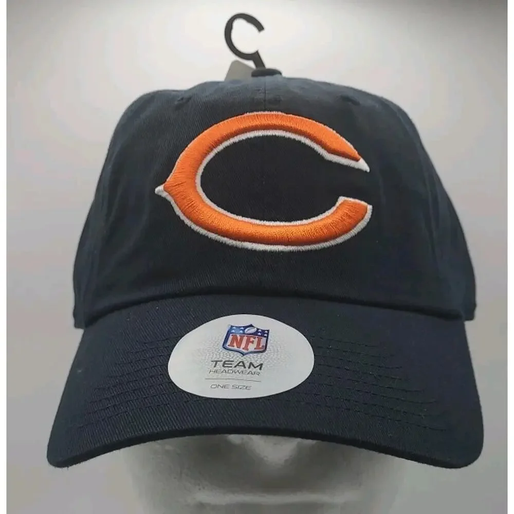 Chicago Bears NFL Football Strapback‎ Hat Cap Clasp NWT C Team Apparel